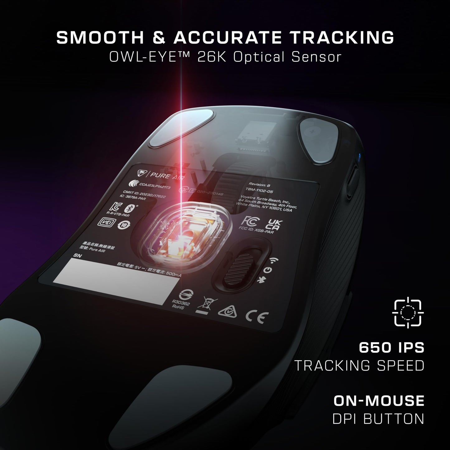 Turtle Beach Kone XP Air Wireless  RGB Gaming Mouse