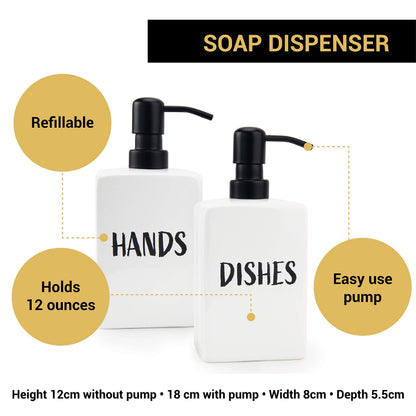 Granrosi Dish Soap Dispenser for Kitchen Sink Set of 2