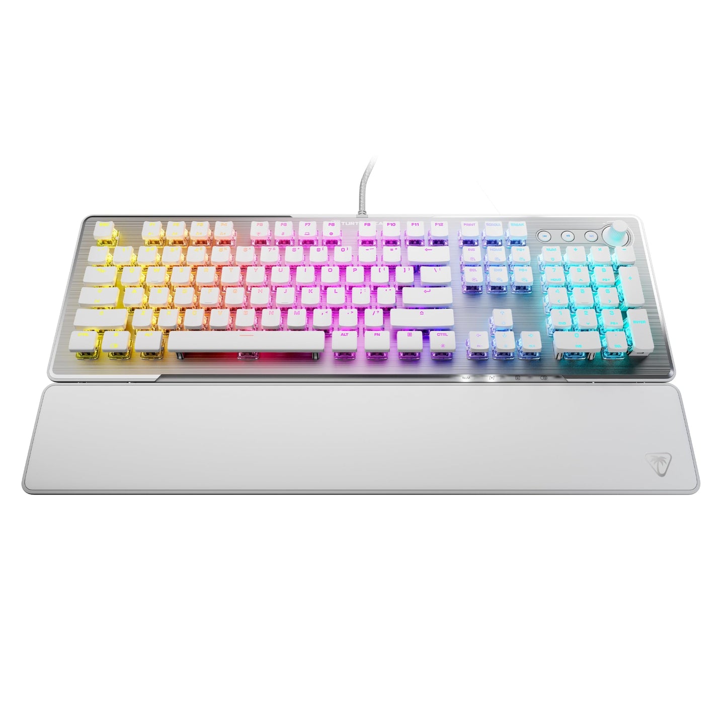 Turtle Beach Vulcan II Max – Optical-Mechanical PC Gaming Keyboard, Customizable RGB Illuminated Keys and Palm Rest, Smart Keys, Titan II Smooth Linear Switches, 200M Keystroke Durability – Black