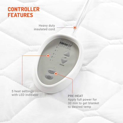Degrees of Comfort Dual Control California King Heated Mattress Pad