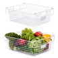 Granrosi XL Stackable Wire Baskets for Organizing - Set of 2