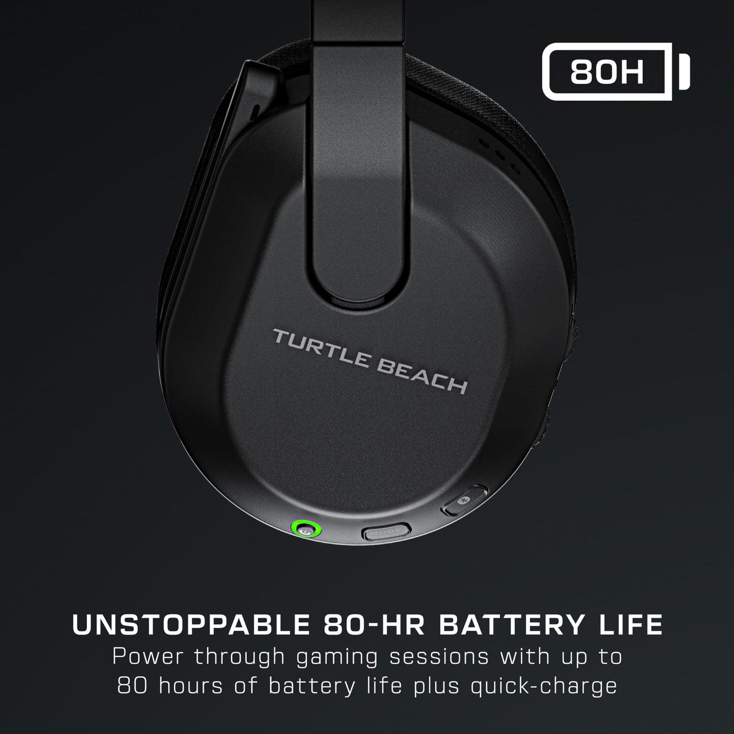 Turtle Beach Stealth 600 Gen 3 Wireless Multiplatform Amplified Gaming Headset for PC, PS5, PS4, Mobile – Bluetooth, 80-Hr Battery, AI Noise-Cancelling Flip-to-Mute Mic, Waves 3D Audio – Black