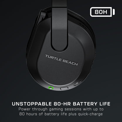 Turtle Beach Stealth 600 Gen 3 Wireless Multiplatform Amplified Gaming Headset for PC, PS5, PS4, Mobile – Bluetooth, 80-Hr Battery, AI Noise-Cancelling Flip-to-Mute Mic, Waves 3D Audio – Black