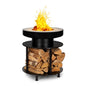 BLUMFELDT Wood Stock 2-in-1 Fire Bowl & BBQ Grill