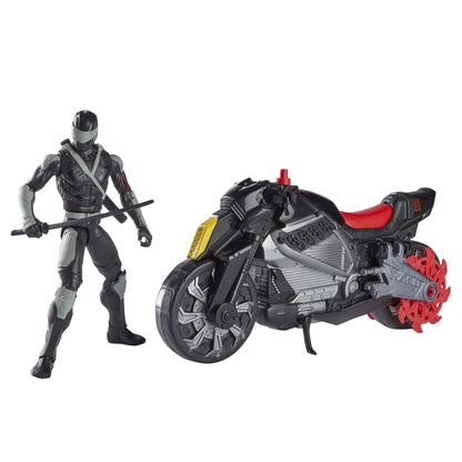 G.I. Joe Origins Snake Eyes, Stealth Cycle Figure 4+