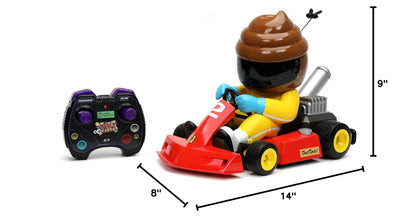 Jada Toys Fart Karts, Remote Control Car, Makes a Variety of Farting Sounds from the Kart, Hilariously Fun Toy, HyperChargers USB Charging Technology, For Ages 6 and up