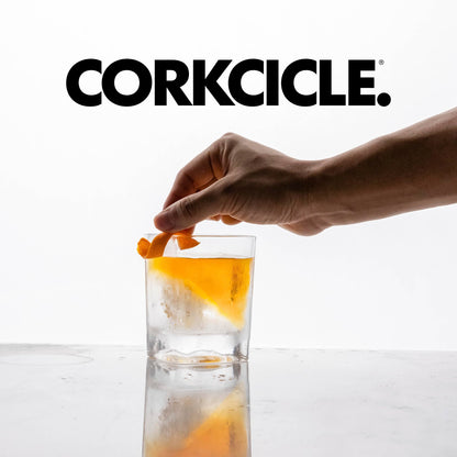 Corkcicle Premium Whiskey Wedge Glass w/Silicone Mold, 9 oz