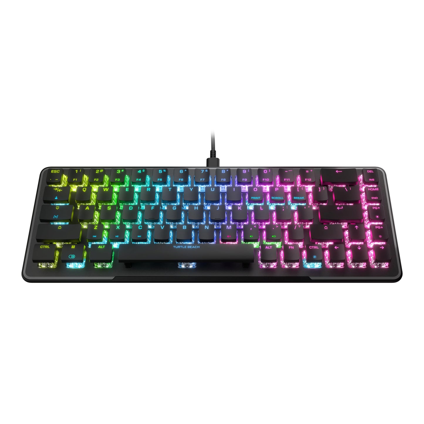 Turtle Beach Vulcan II Max – Optical-Mechanical PC Gaming Keyboard, Customizable RGB Illuminated Keys and Palm Rest, Smart Keys, Titan II Smooth Linear Switches, 200M Keystroke Durability – Black