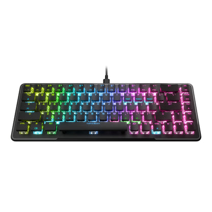 Turtle Beach Vulcan II Max – Optical-Mechanical PC Gaming Keyboard, Customizable RGB Illuminated Keys and Palm Rest, Smart Keys, Titan II Smooth Linear Switches, 200M Keystroke Durability – Black