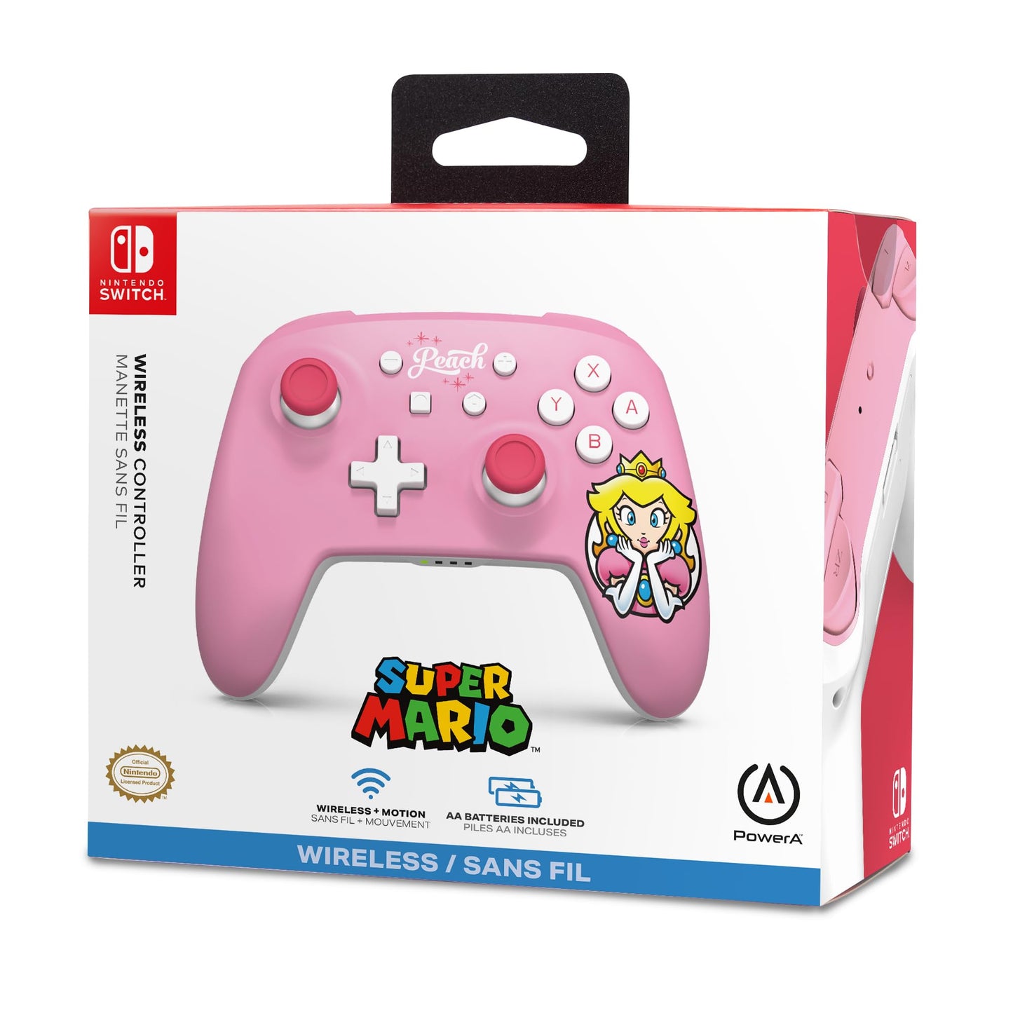 PowerA Wireless Controller for Nintendo Switch – Kirby Mouthful, Nintendo Switch - OLED Model, Nintendo Switch Lite, Gamepad, game controller, Bluetooth controller, motion controls, officially licensed