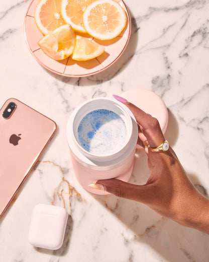 W&P Porter Insulated Bottle 16 oz | Clean Taste Ceramic Coating for Water, Coffee, & Tea | Wide Mouth Vacuum Insulated | Dishwasher Safe, Blush Terrazzo