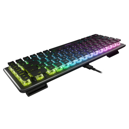 Turtle Beach Vulcan II Max – Optical-Mechanical PC Gaming Keyboard, Customizable RGB Illuminated Keys and Palm Rest, Smart Keys, Titan II Smooth Linear Switches, 200M Keystroke Durability – Black