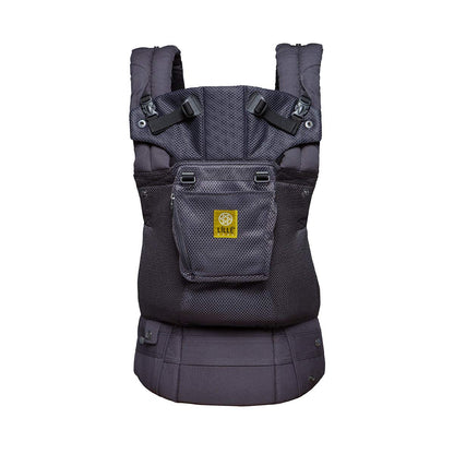 LÍLLÉbaby Complete Airflow Ergonomic 6-in-1 Baby Carrier Newborn to Toddler - with Lumbar Support - for Children 7-45 Pounds - 360 Degree Baby Wearing - Inward and Outward Facing - Charcoal
