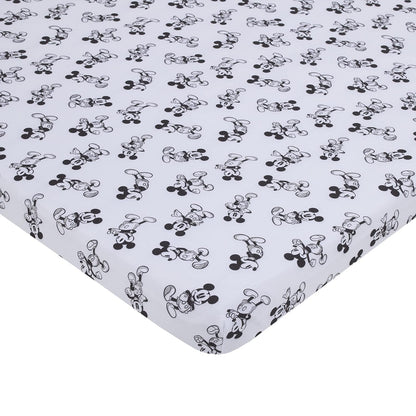 Disney Mickey Mouse Timeless Mickey  3Piece Nursery Mini Crib Bedding Set