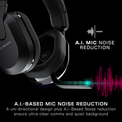 Turtle Beach Stealth 600 Gen 3 Wireless Multiplatform Amplified Gaming Headset for PC, PS5, PS4, Mobile – Bluetooth, 80-Hr Battery, AI Noise-Cancelling Flip-to-Mute Mic, Waves 3D Audio – Black