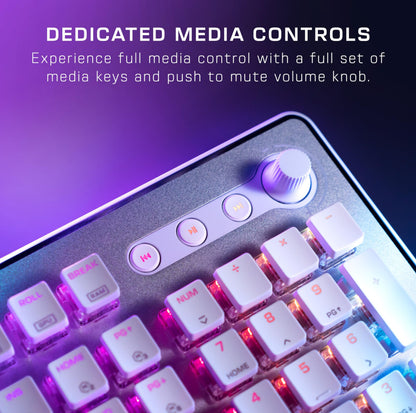 Turtle Beach Vulcan II Max – Optical-Mechanical PC Gaming Keyboard, Customizable RGB Illuminated Keys and Palm Rest, Smart Keys, Titan II Smooth Linear Switches, 200M Keystroke Durability – Black
