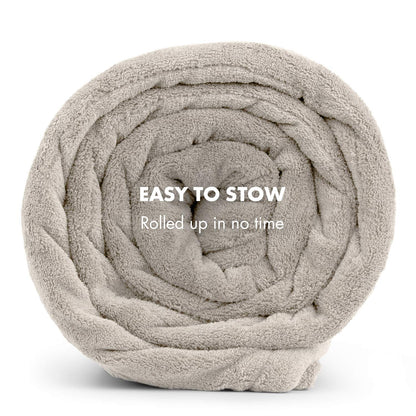 KLARSTEIN Dr. Watson Heated Electric Blanket, 3 Heat Settings, Ultra-Warm, Premium MicroPlush, Auto Shut-Off, 120-Watt, Cozy and Washable, 70 x 50 inches, Beige