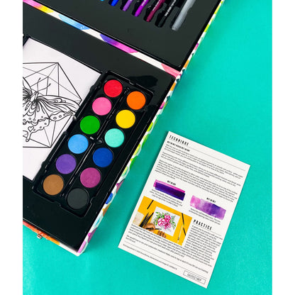 Art 101 Budding Artist 44 Piece Watercolor Art Set