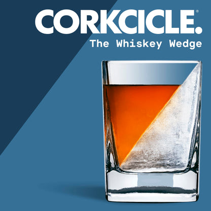 Corkcicle Premium Whiskey Wedge Glass w/Silicone Mold, 9 oz