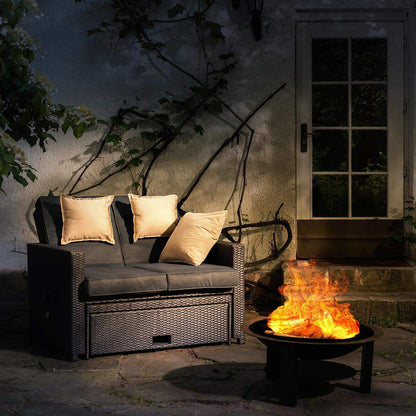 BLUMFELDT Mithras Brazier Firepit - 30" Pit, 24" Grill Tray