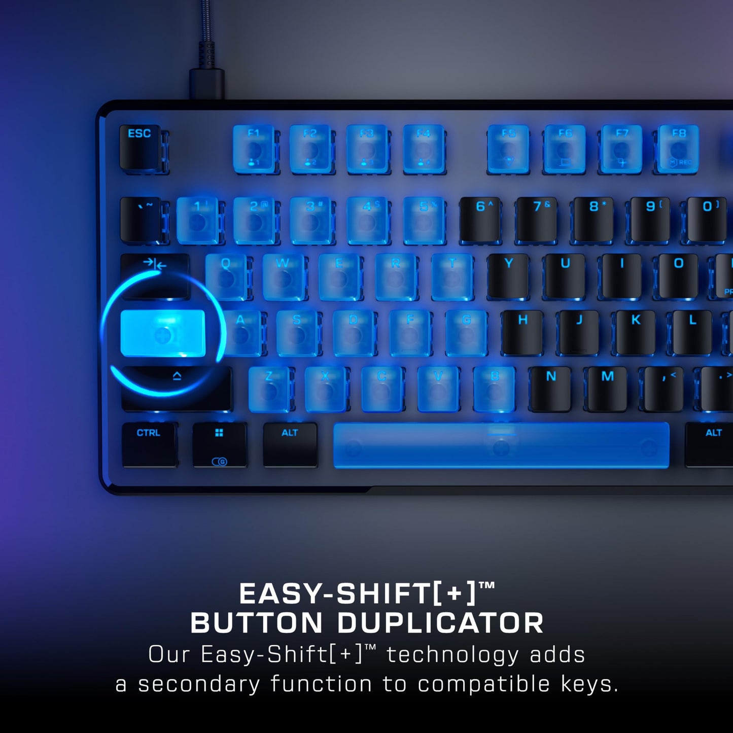 Turtle Beach Vulcan II Max – Optical-Mechanical PC Gaming Keyboard, Customizable RGB Illuminated Keys and Palm Rest, Smart Keys, Titan II Smooth Linear Switches, 200M Keystroke Durability – Black