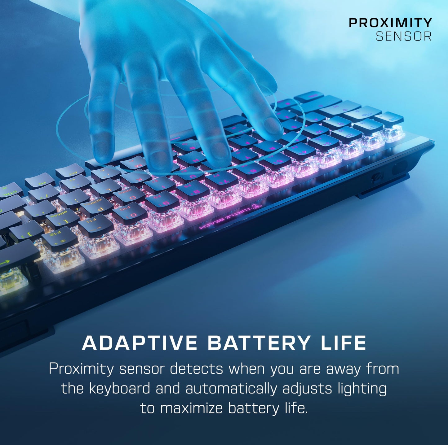 Turtle Beach Vulcan II Max – Optical-Mechanical PC Gaming Keyboard, Customizable RGB Illuminated Keys and Palm Rest, Smart Keys, Titan II Smooth Linear Switches, 200M Keystroke Durability – Black