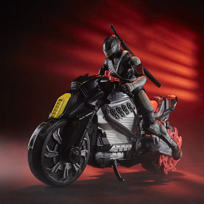 G.I. Joe Origins Snake Eyes, Stealth Cycle Figure 4+