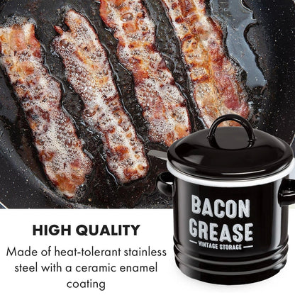 Granrosi Bacon Grease Container with Strainer - 36OZ
