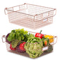 Granrosi XL Stackable Wire Baskets for Organizing - Set of 2