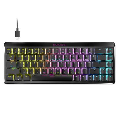 Turtle Beach Vulcan II Max – Optical-Mechanical PC Gaming Keyboard, Customizable RGB Illuminated Keys and Palm Rest, Smart Keys, Titan II Smooth Linear Switches, 200M Keystroke Durability – Black