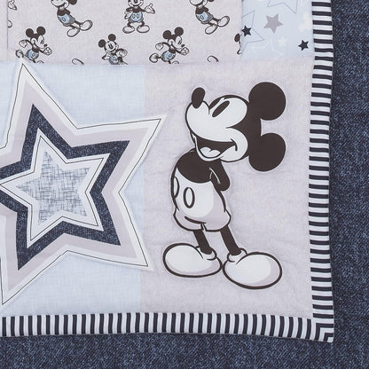 Disney Mickey Mouse Timeless Mickey  3Piece Nursery Mini Crib Bedding Set