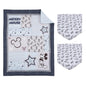 Disney Mickey Mouse Timeless Mickey  3Piece Nursery Mini Crib Bedding Set