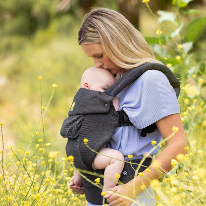 LÍLLÉbaby Complete Airflow Ergonomic 6-in-1 Baby Carrier Newborn to Toddler - with Lumbar Support - for Children 7-45 Pounds - 360 Degree Baby Wearing - Inward and Outward Facing - Charcoal